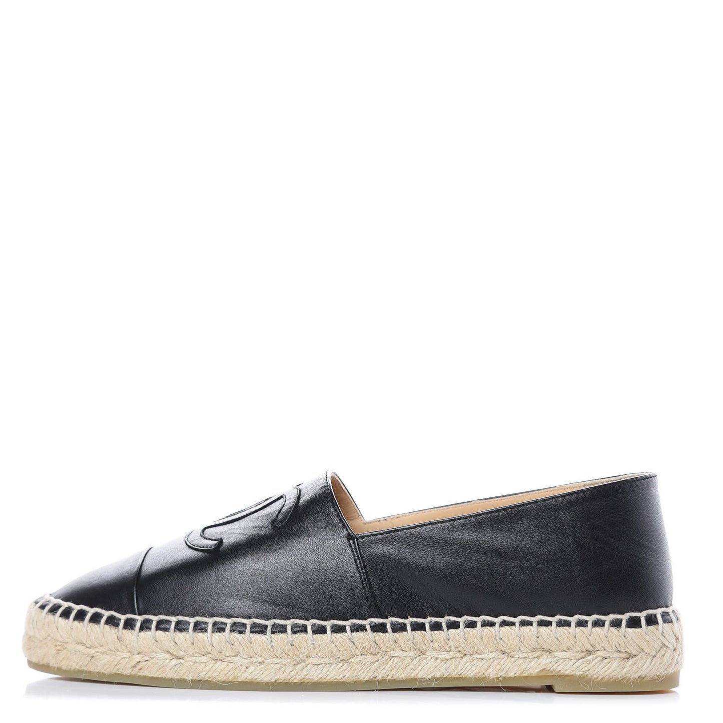 Lambskin CC Espadrilles 39 Black