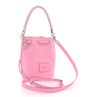 Marc Jacobs Grained Calfskin The Mini Bucket Bag Fluro Candy Pink 3 of 14