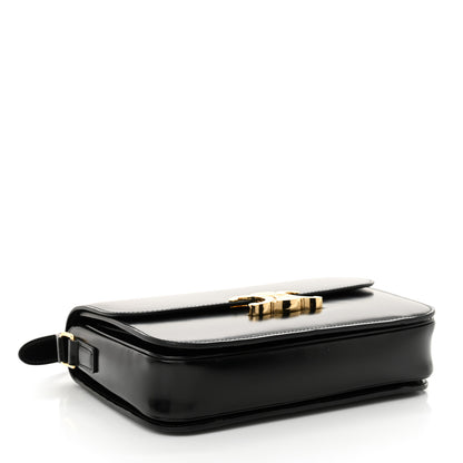 Celine Shiny Calfskin Medium Triomphe Black 4 of 11