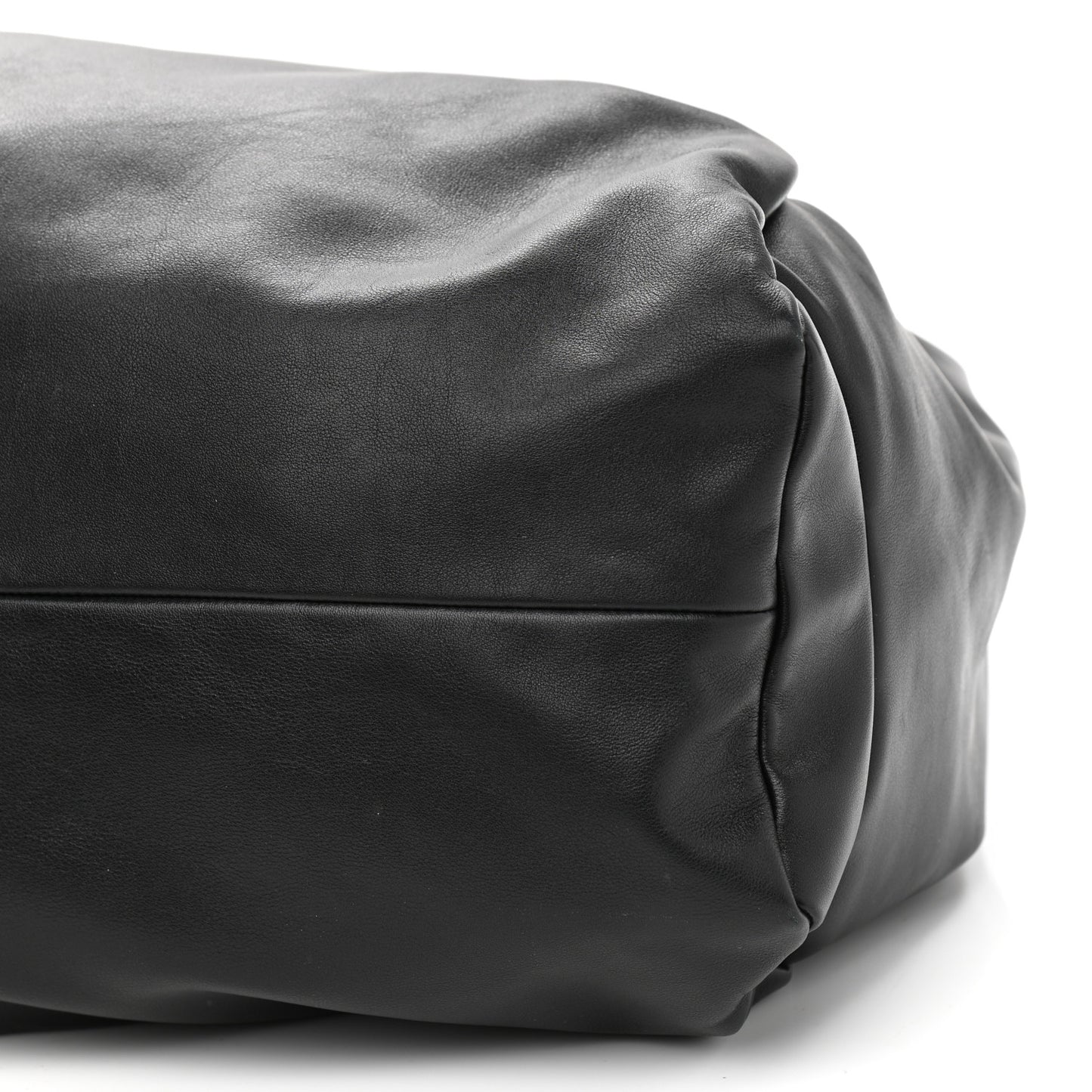 Smooth Butter Calfskin Large The Shoulder Pouch Black