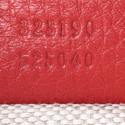 Gucci Pebbled Calfskin Small Soho Flap Crossbody Red 9 of 16