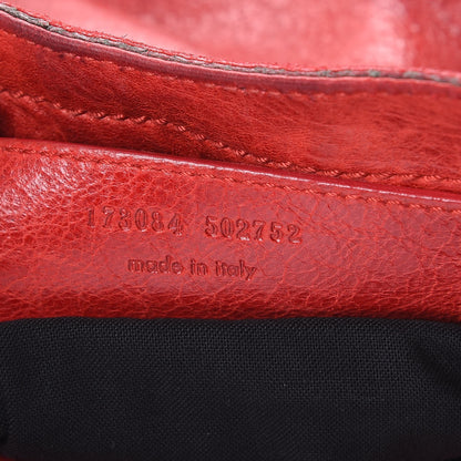 Balenciaga Agneau Giant 21 Silver Hardware City Bag Tomato 8 of 21