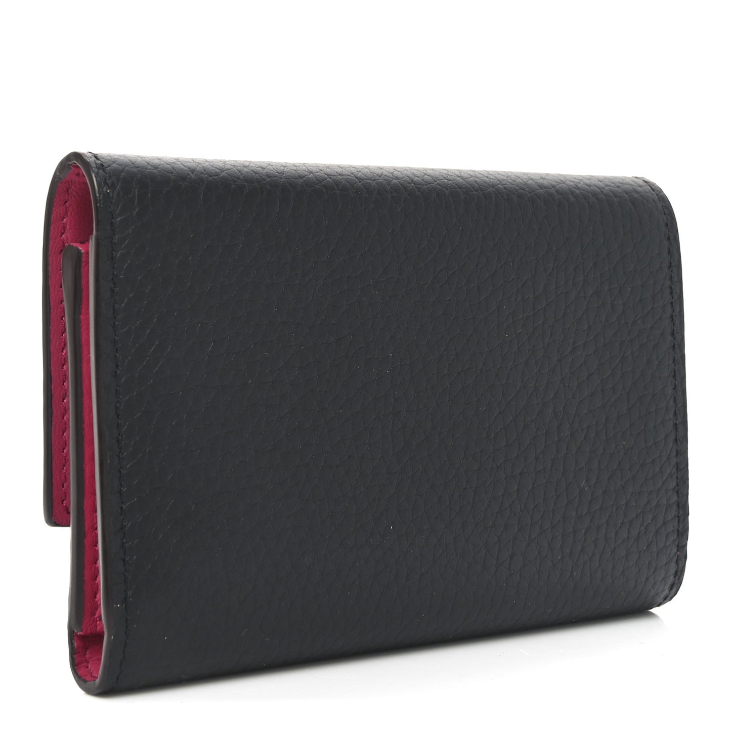 Taurillon Capucines Compact Wallet Black