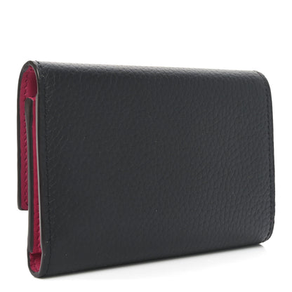Louis Vuitton Taurillon Capucines Compact Wallet Black 3 of 7