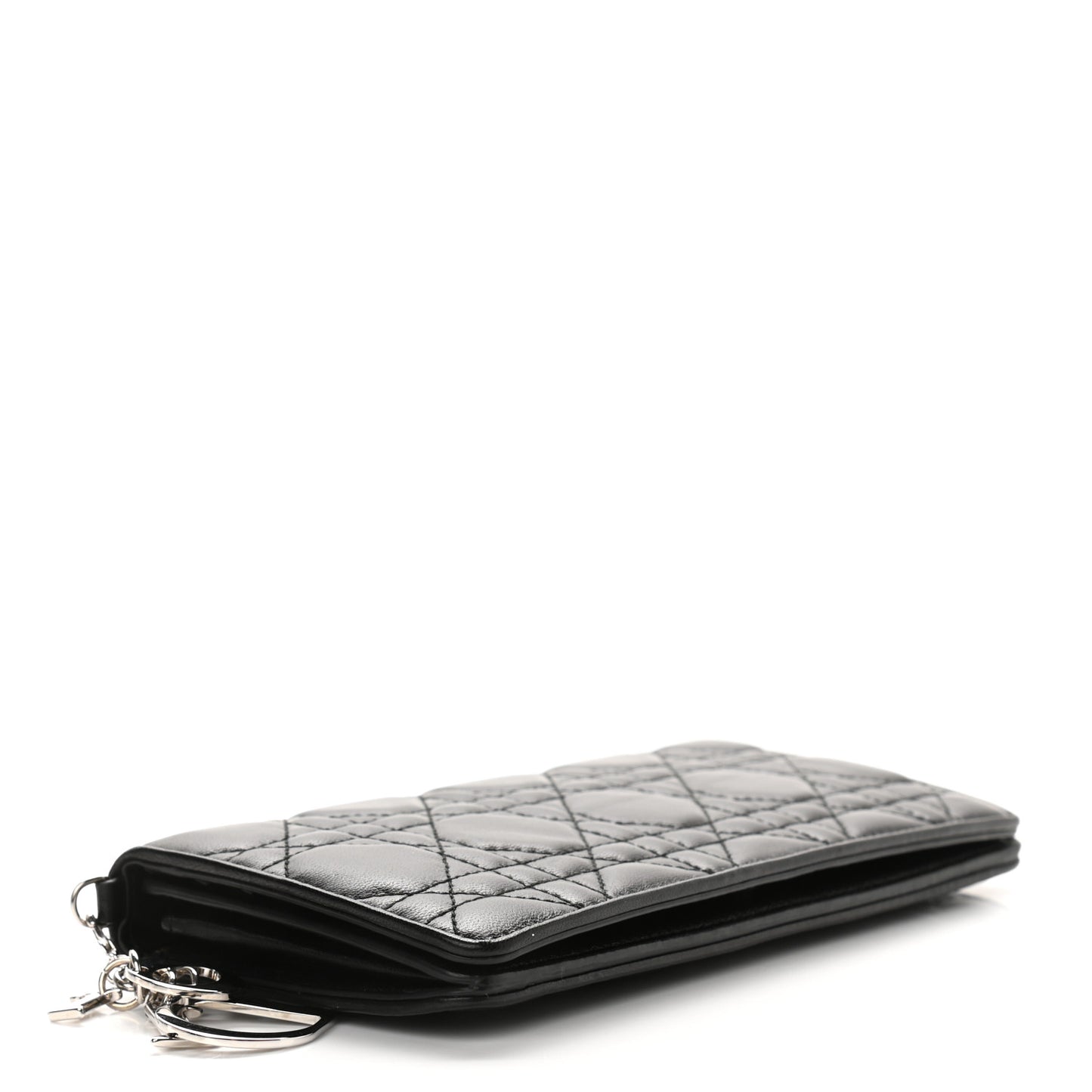 Lambskin Cannage Rendezvous Wallet Black