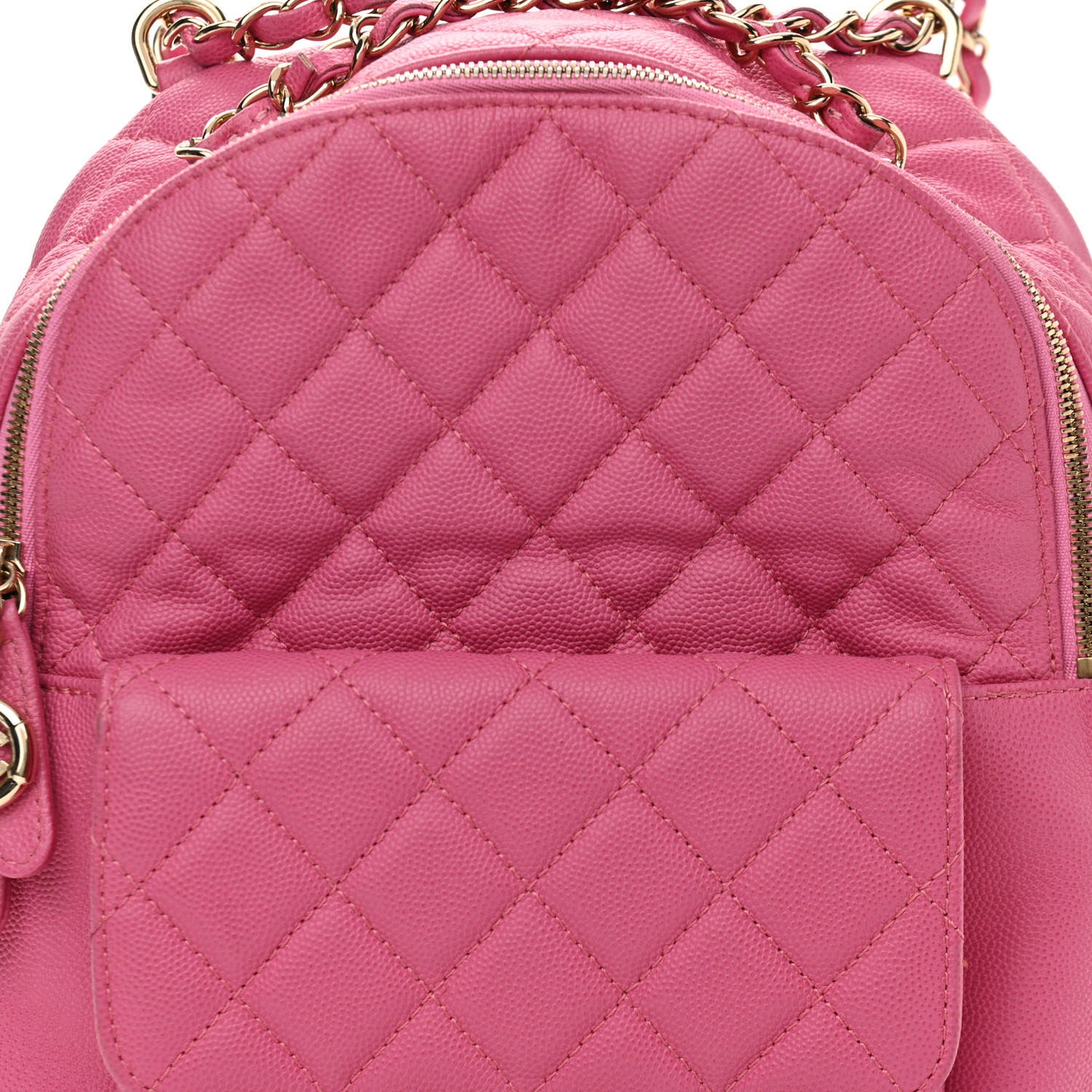 Caviar Quilted Large CC Day Backpack Pink