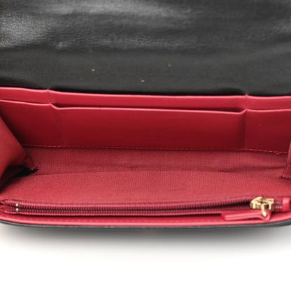 Chanel Lambskin Quilted Chanel 19 Flap Wallet Black 5 of 18