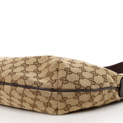 Gucci Monogram Medium Half Moon Hobo Dark Brown 11 of 11