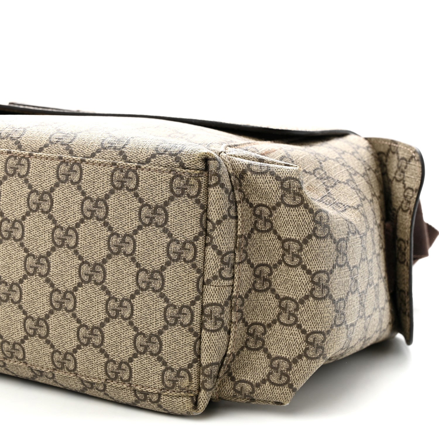Gucci GG Plus Monogram Messenger Diaper Bag Dark Brown 10 of 13