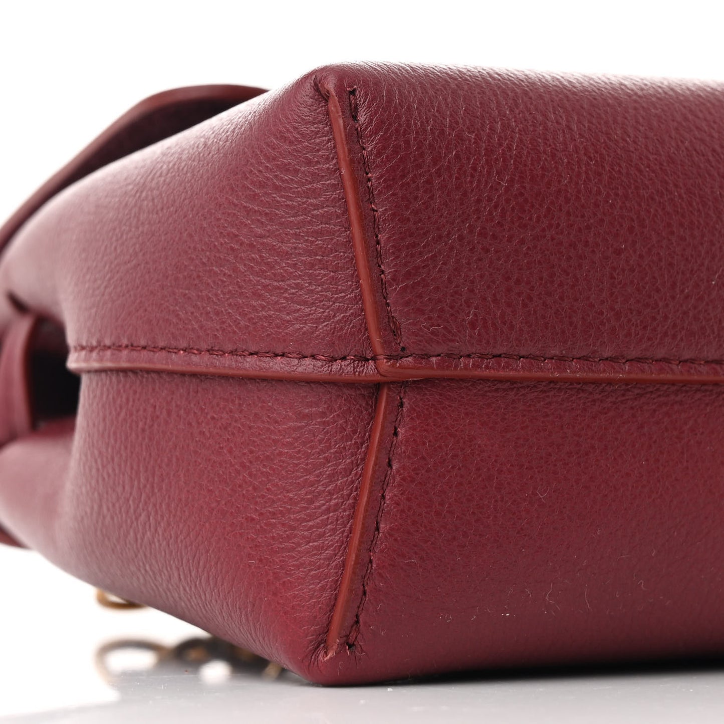 Calfskin Mini Soft Lady Bag Claret
