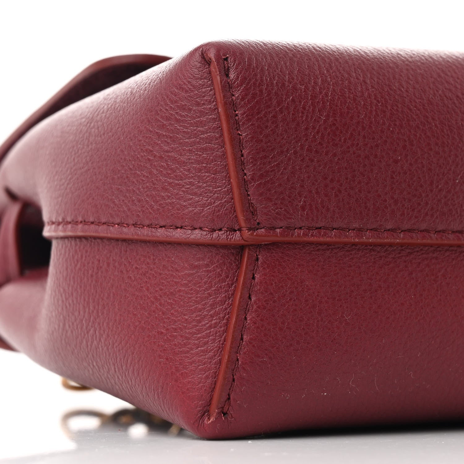 Mansur Gavriel Calfskin Mini Soft Lady Bag Claret 8 of 9
