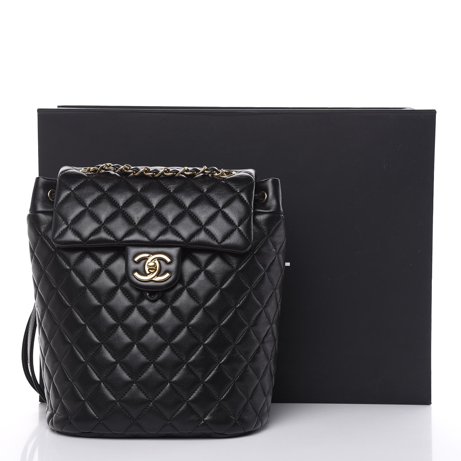 Chanel Lambskin Quilted Small Urban Spirit Backpack Black 13 of 13