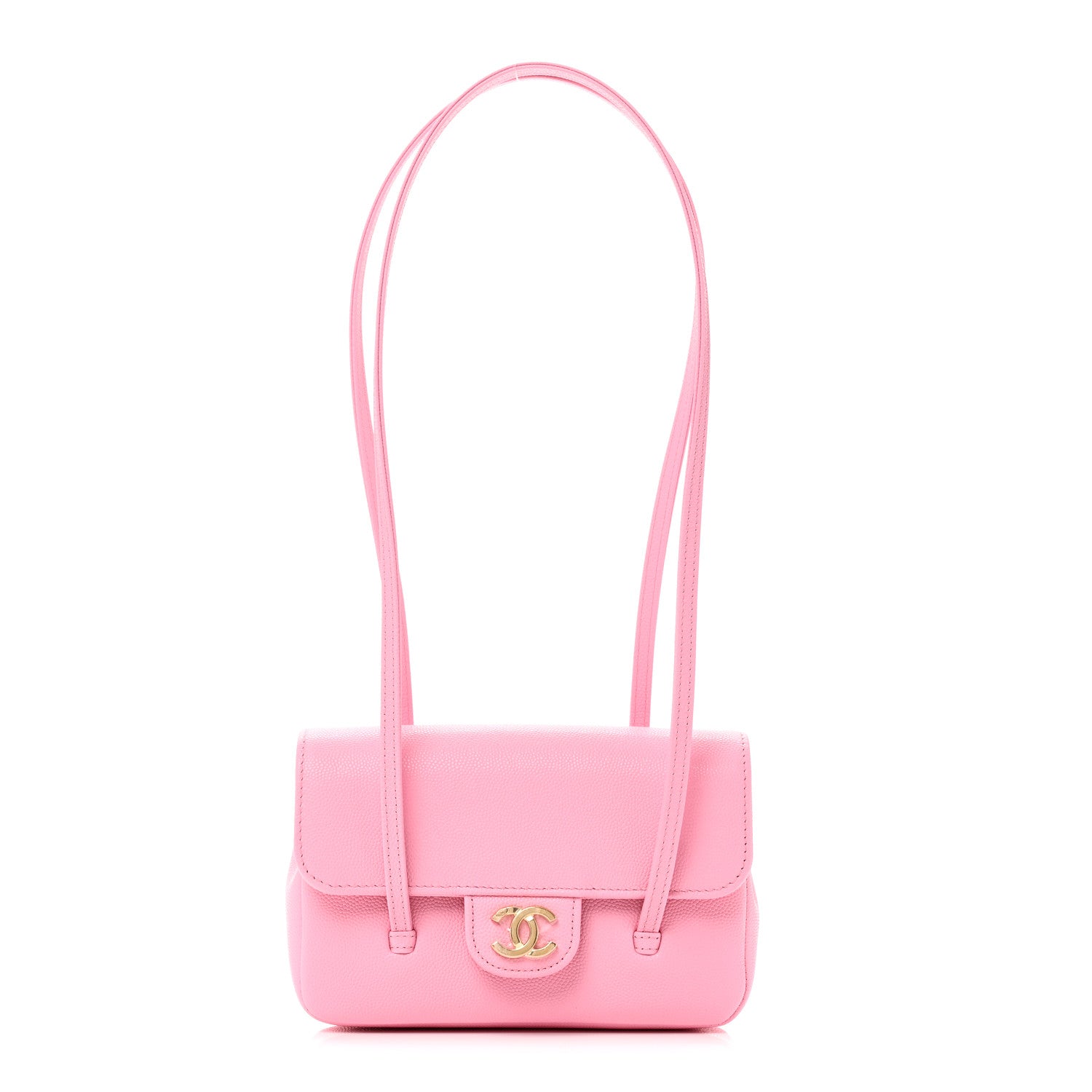 Chanel Shiny Caviar Mini Preppy Coco Shoulder Bag Pink 1 of 11
