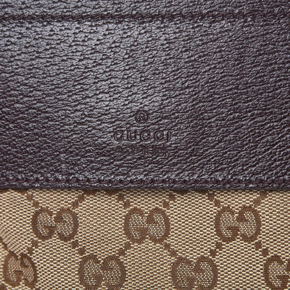 Gucci GG Monogram Double Pocket Belt Bag Dark Brown 6 of 8
