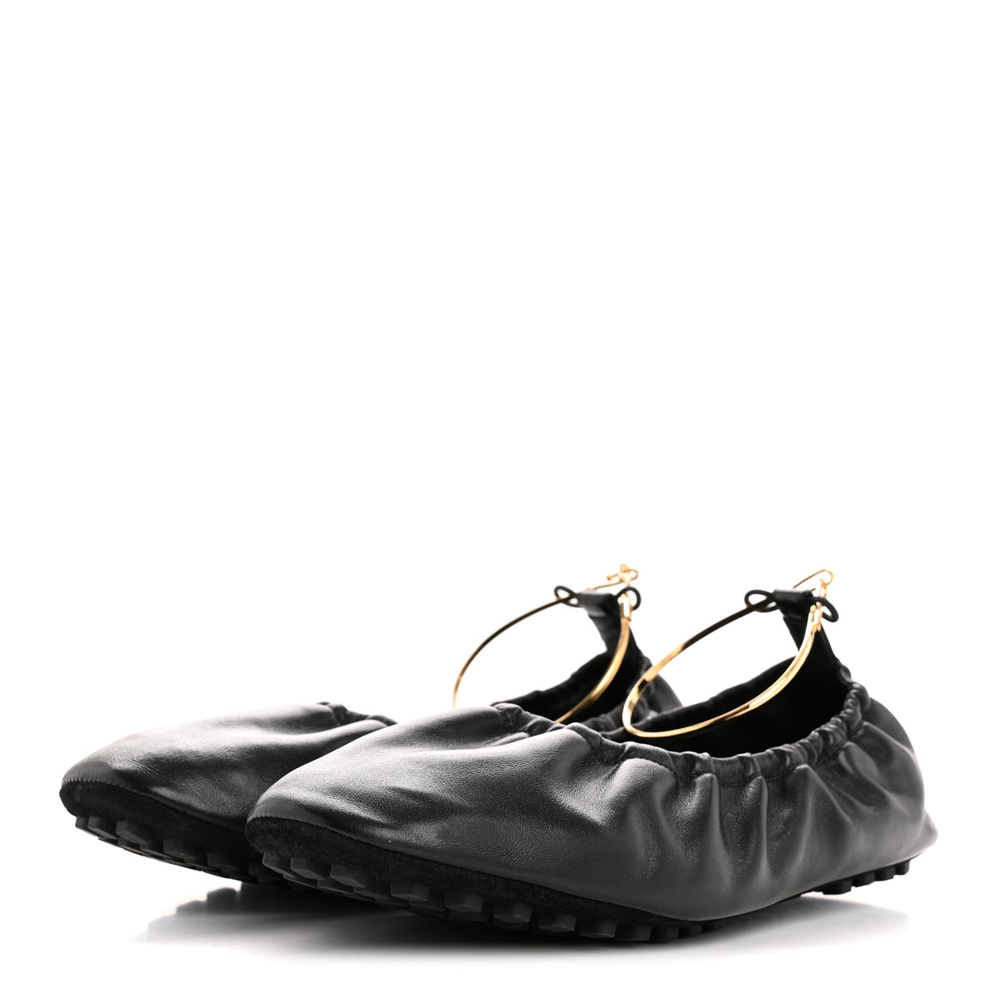 Vitello Filo Ballerina Flats 39 Black