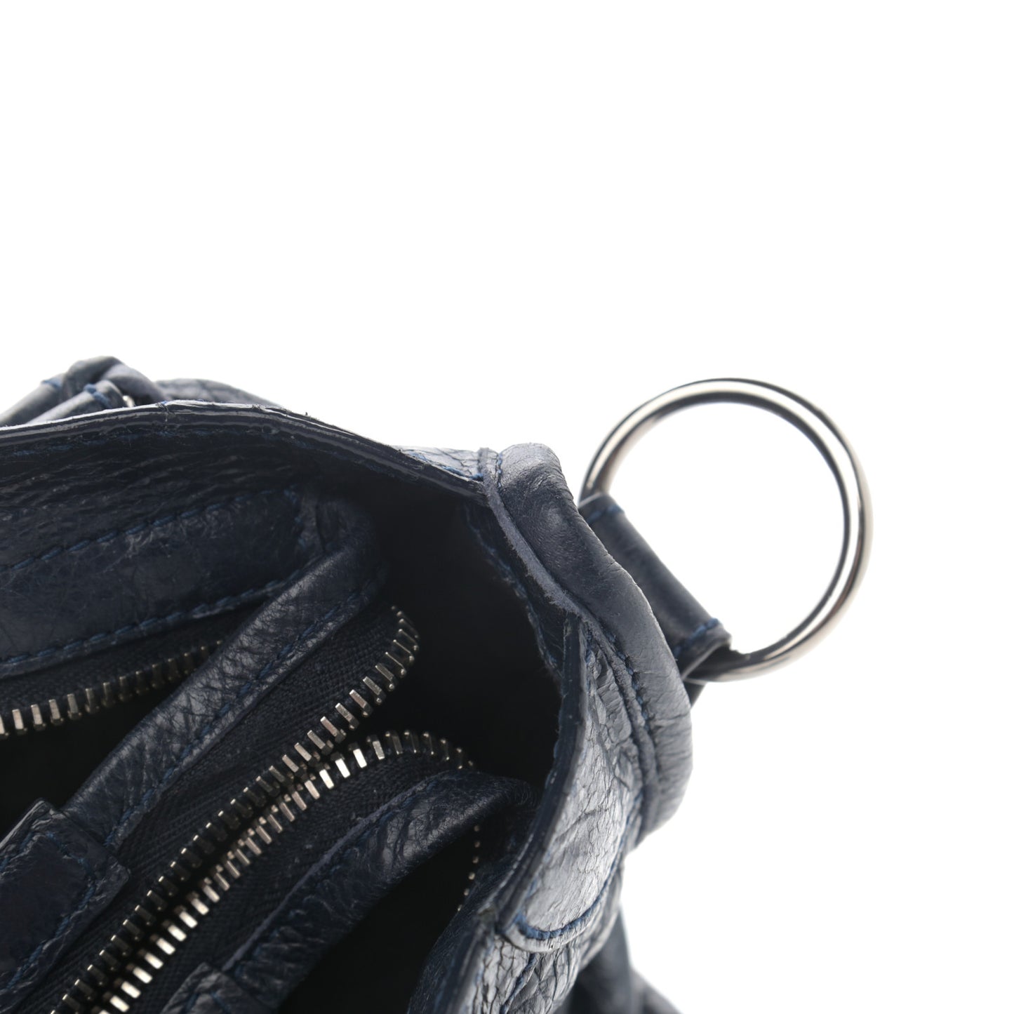 Agneau Giant 12 Silver Hardware Mini City Bleu Obscur