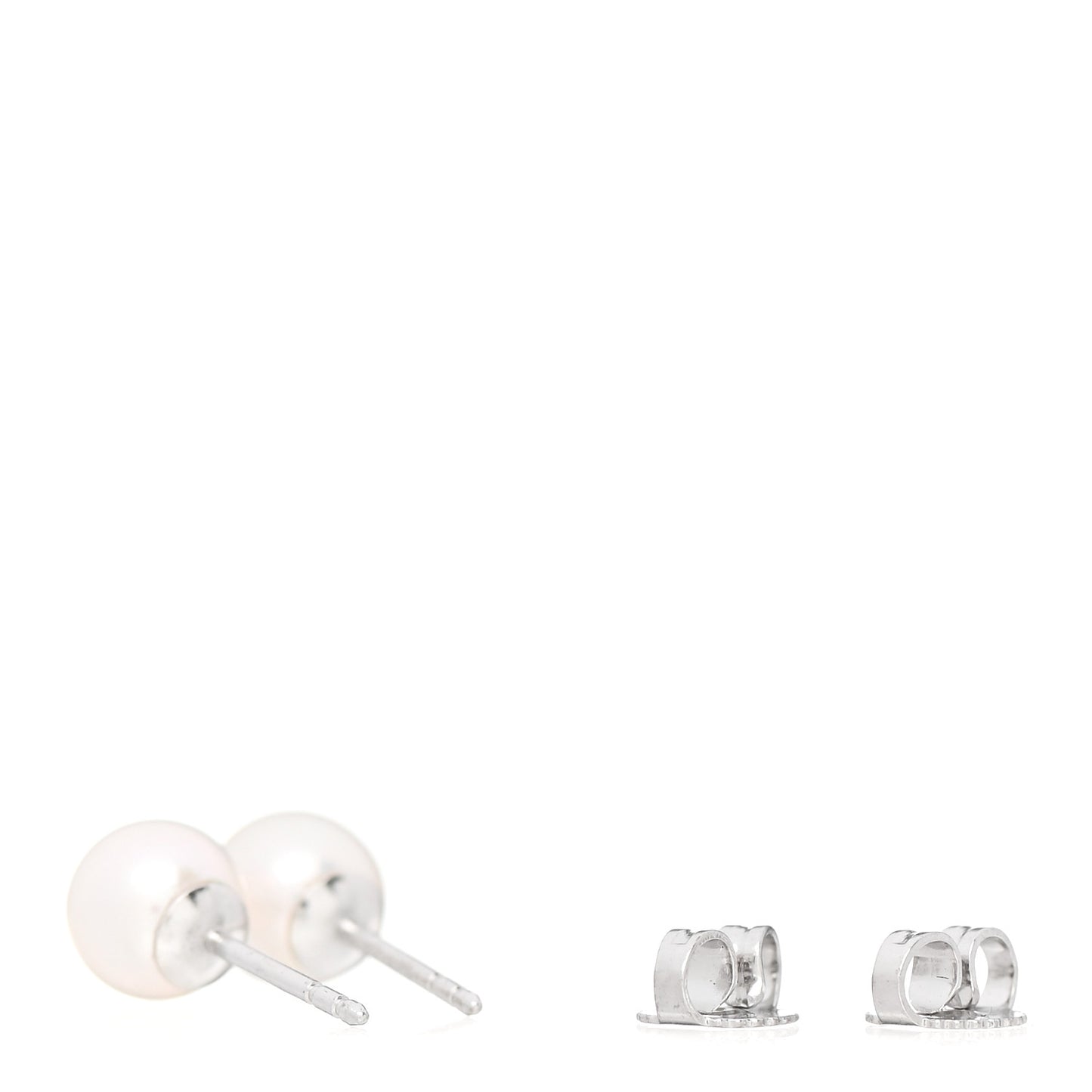 18K White Gold Akoya Pearl 6-6.5mm Signature Pearl Earrings