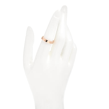 Cartier 18K Pink Gold 3.5mm LOVE Wedding Band Ring 55 7.25 2 of 5