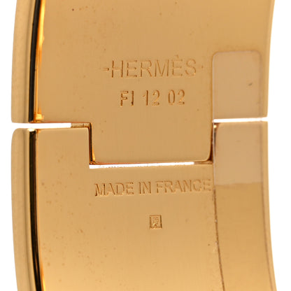 Hermes Enamel Printed Wide Clic Clac H Bracelet GM Lumiere 4 of 4