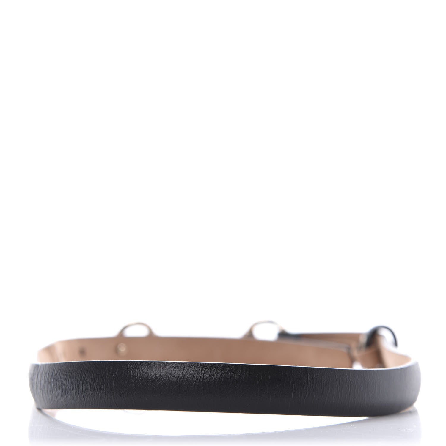 Gucci Calfskin Horsebit Skinny Belt 70 28 Black 2 of 5