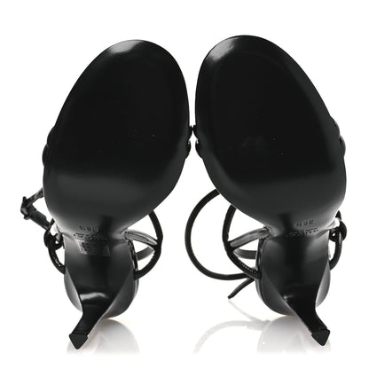 Gucci Patent Lambskin Walma 105 Sandals 36.5 Black 14 of 24