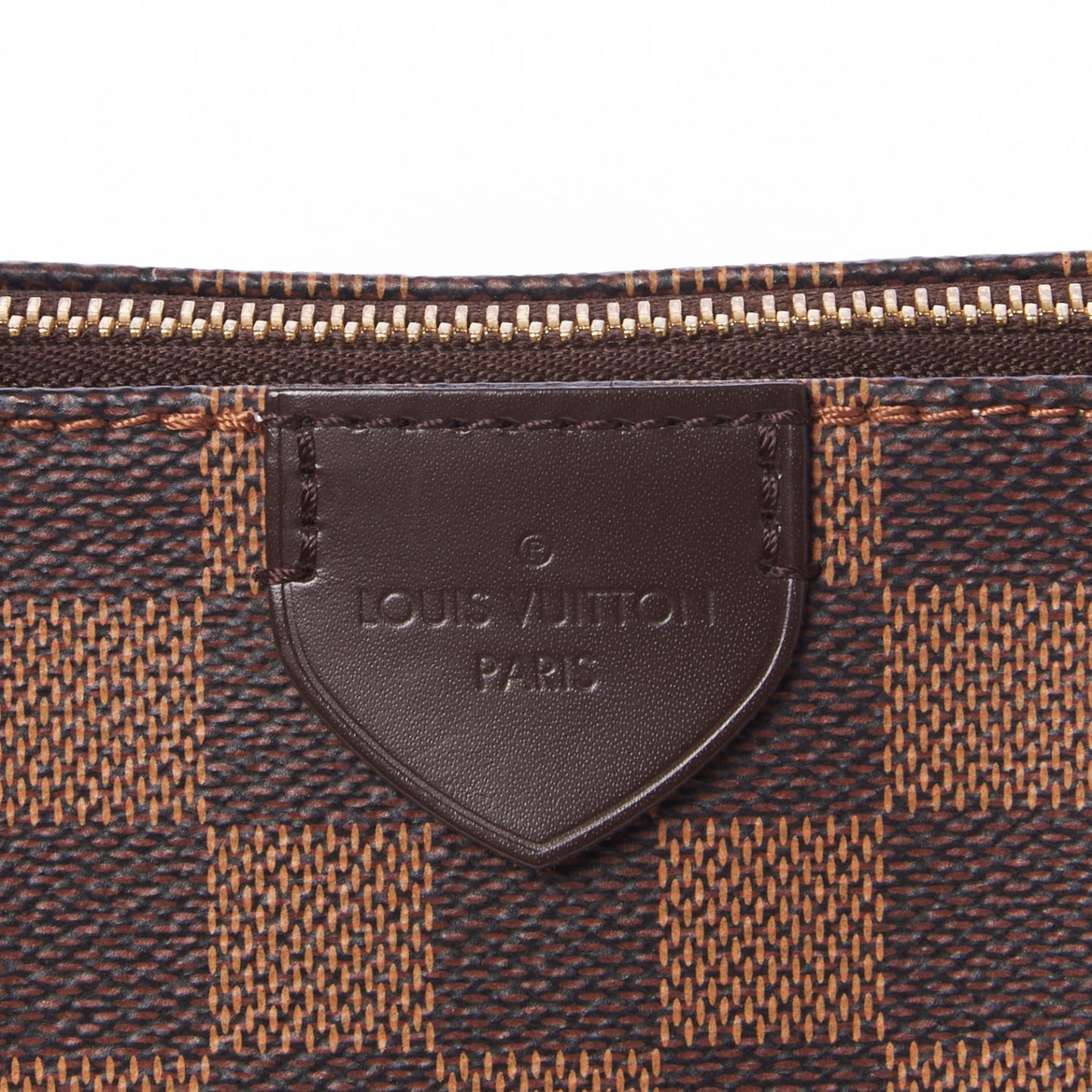 Damier Ebene Caissa Tote PM Rose Ballerine