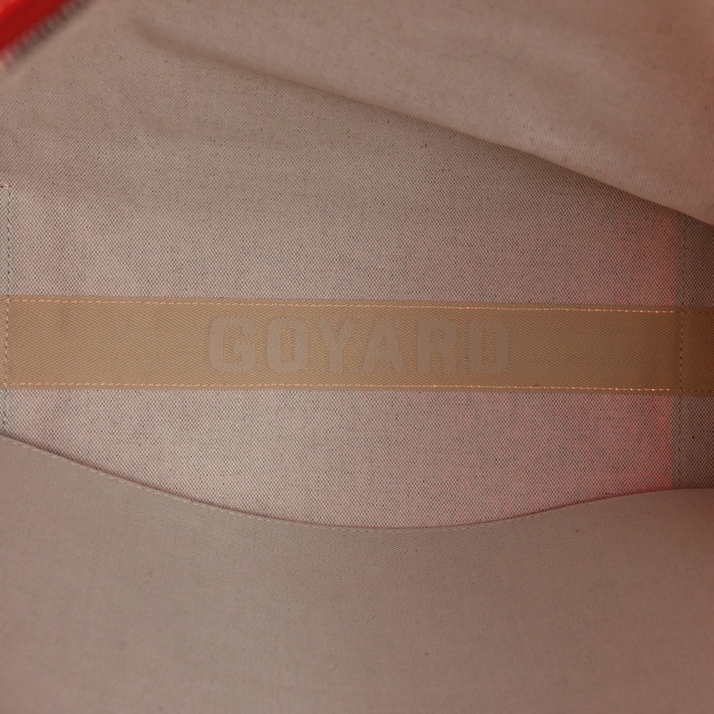 Goyardine Sac Hardy Pet Carrier PM Red