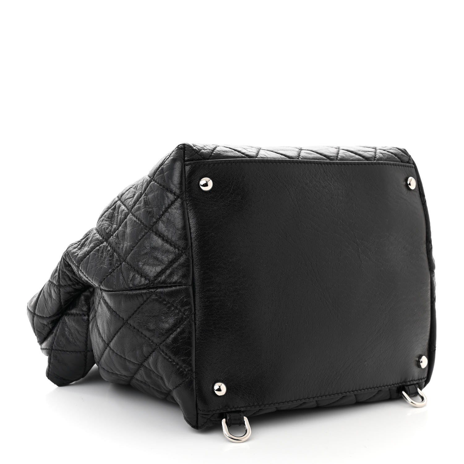 Chanel Glazed Calfskin Quilted Beijing Backpack Black 4 of 10