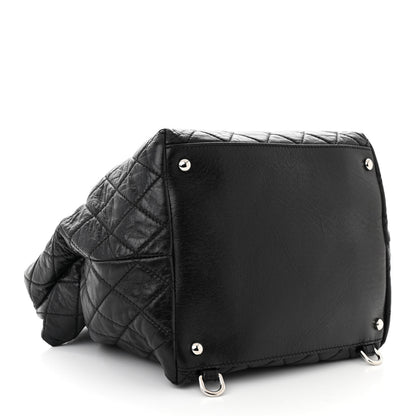 Chanel Glazed Calfskin Quilted Beijing Backpack Black 4 of 10