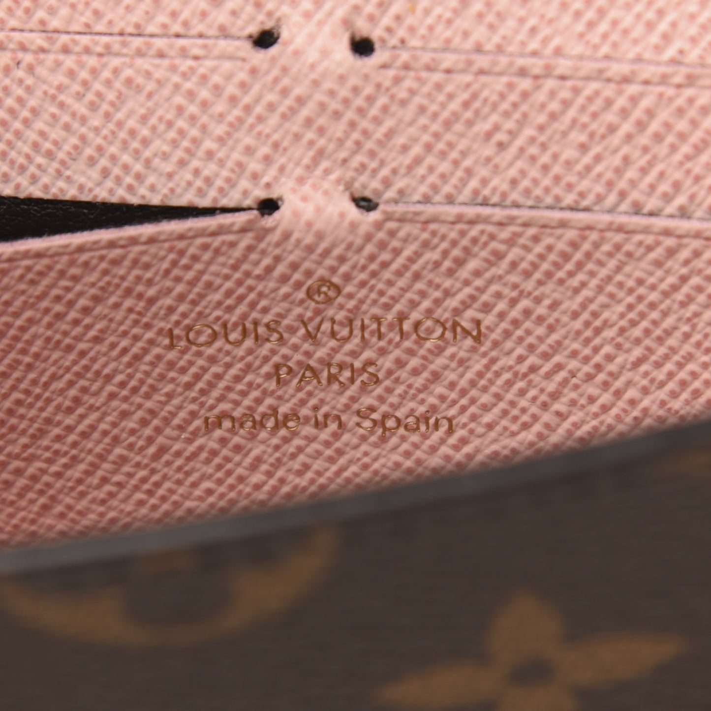 Monogram Jeanne Wallet Rose Ballerine