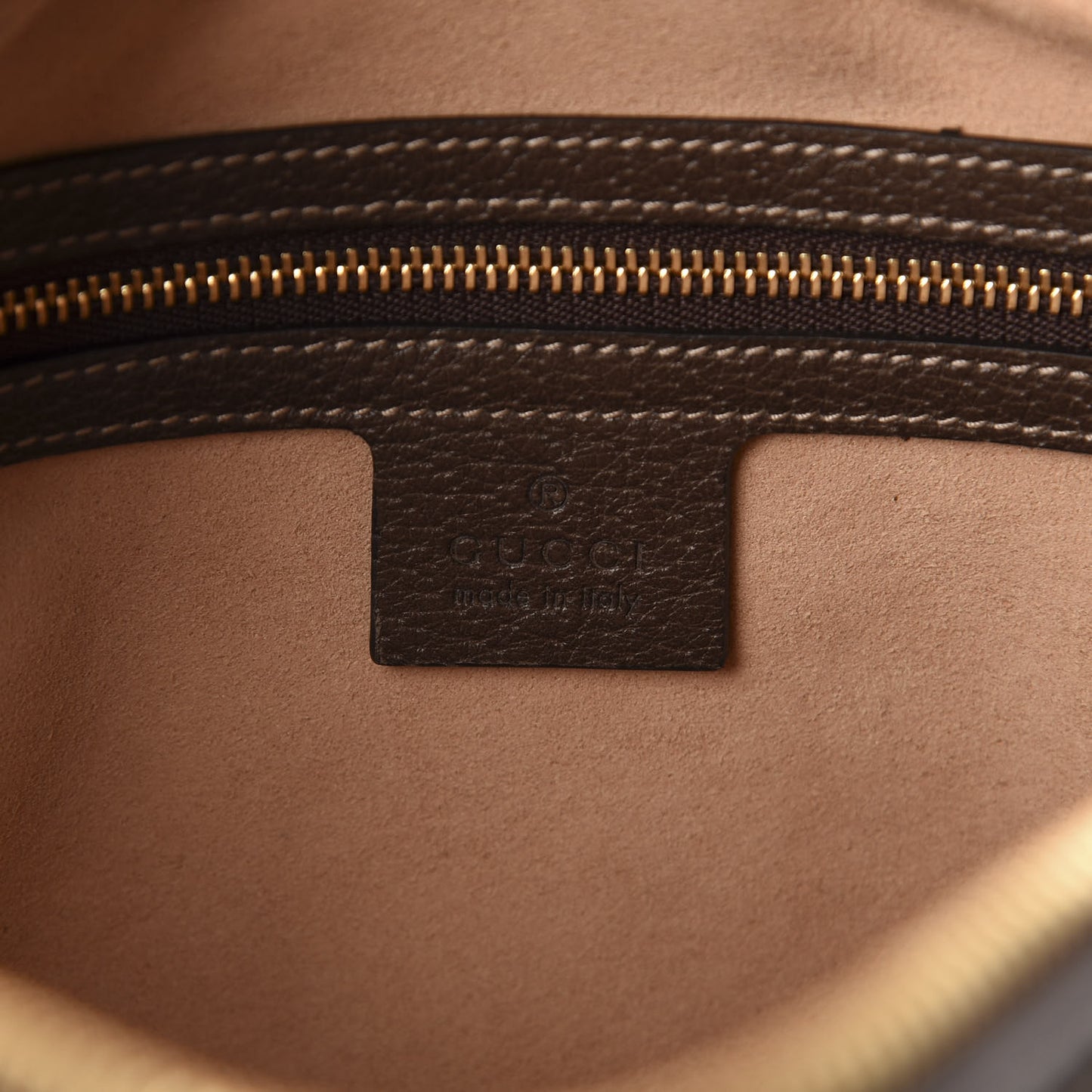 GG Supreme Monogram Web Small Ophidia Shoulder Bag Brown