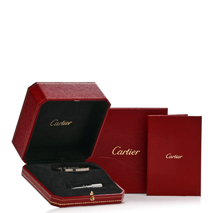 Cartier 18K White Gold Small LOVE Bracelet 16 8 of 8
