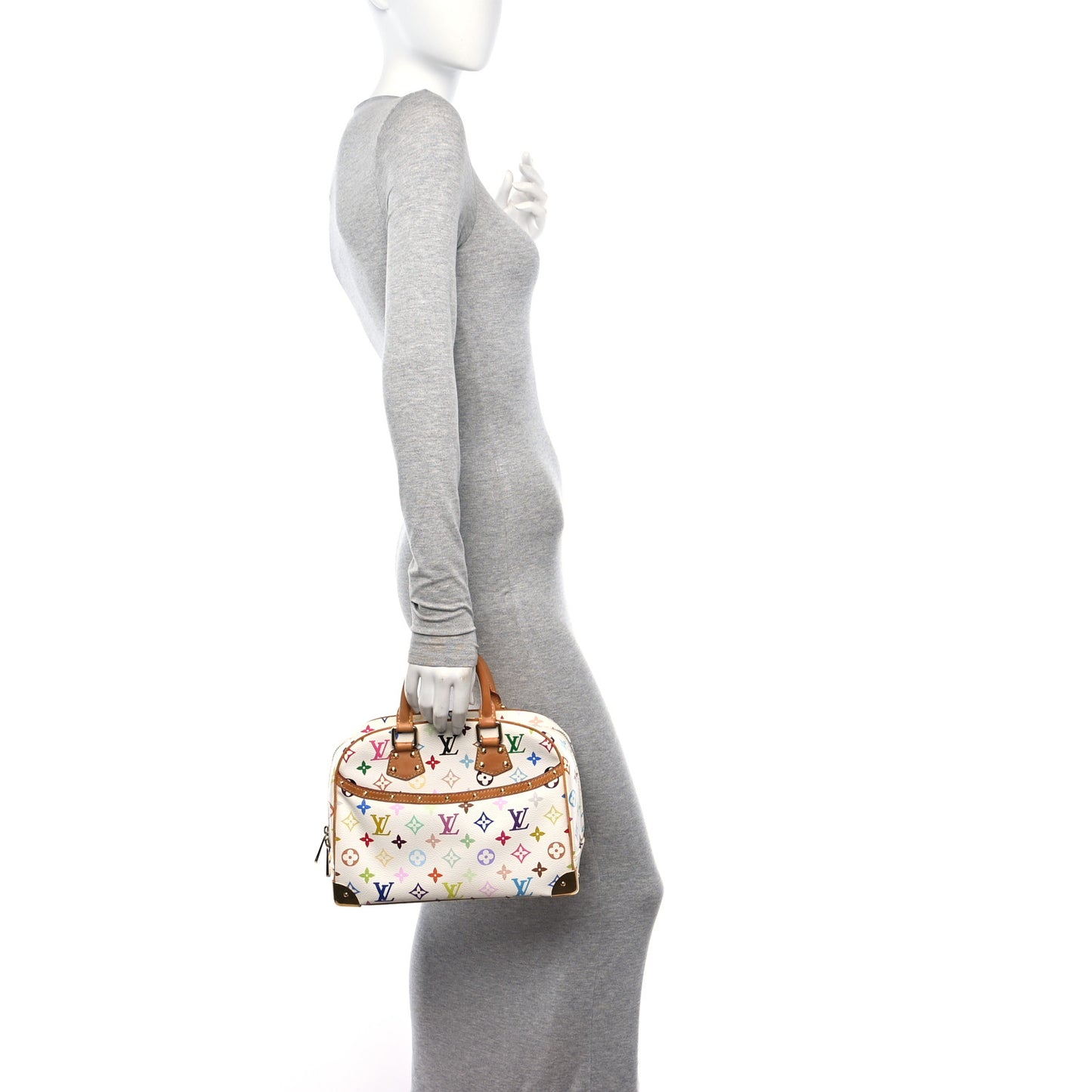 Monogram Multicolor Trouville White