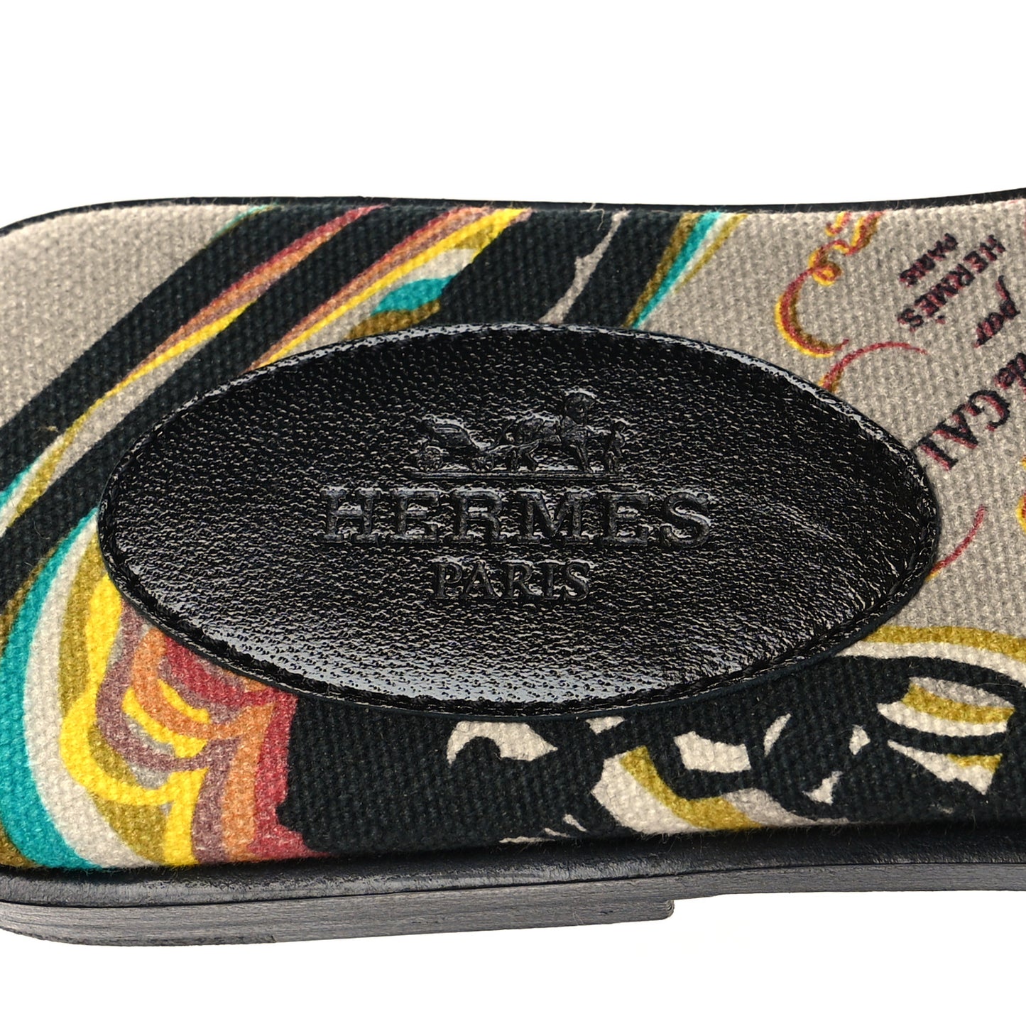 Suede Goatskin Oran Sandals 35.5 Black