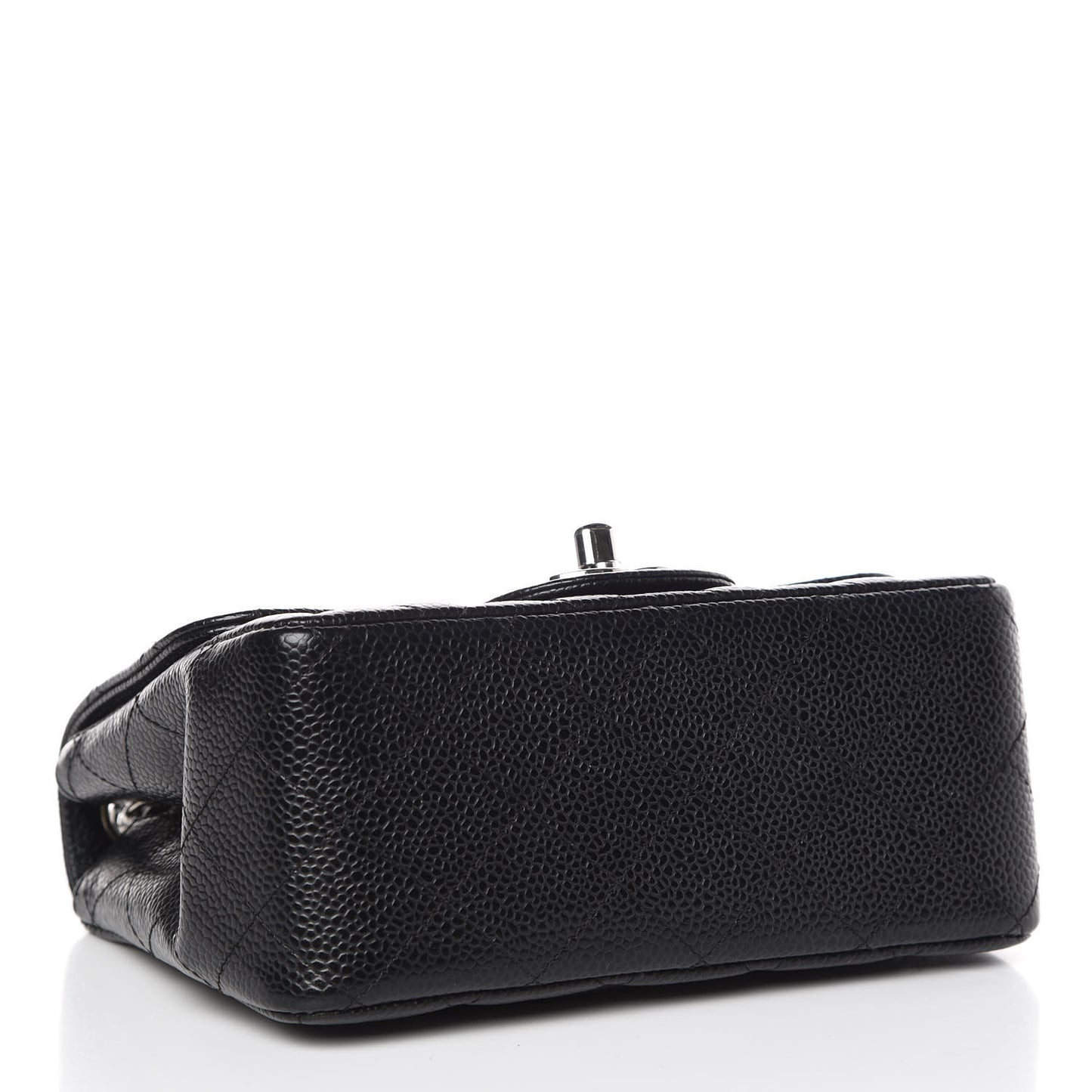 Caviar Quilted Mini Square Flap Black