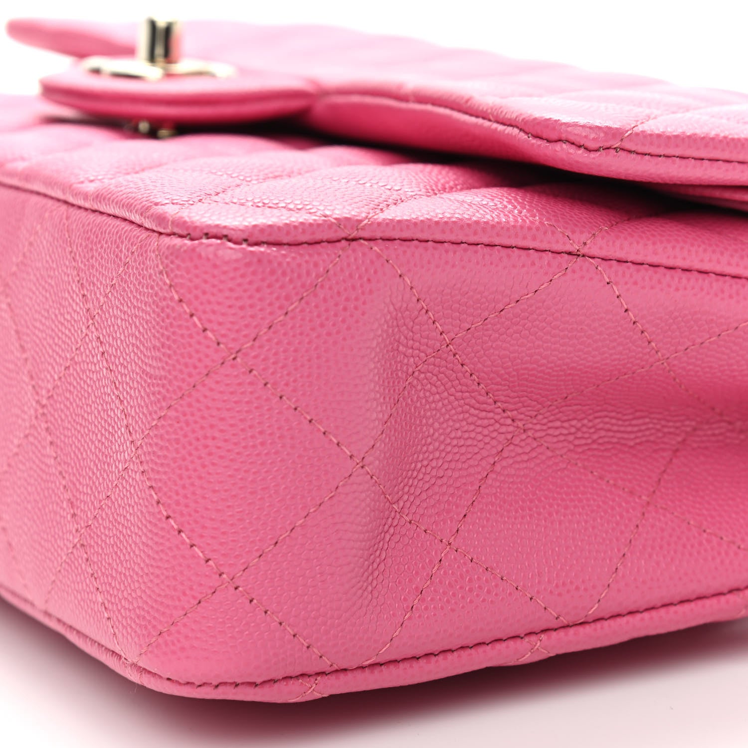Chanel Caviar Quilted Medium Double Flap Pink 6 of 9