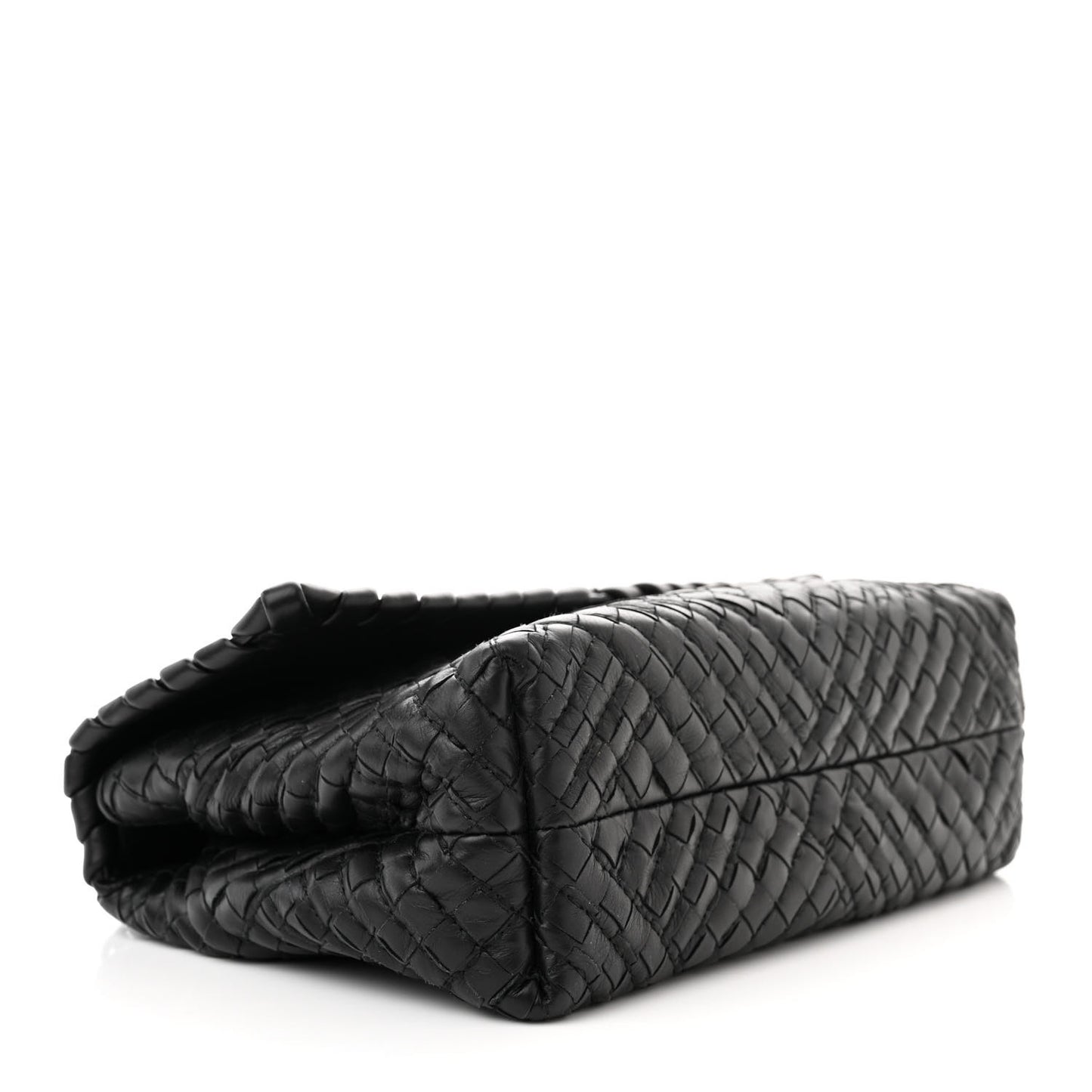 Nappa Intrecciato Baby Olimpia Shoulder Bag Black