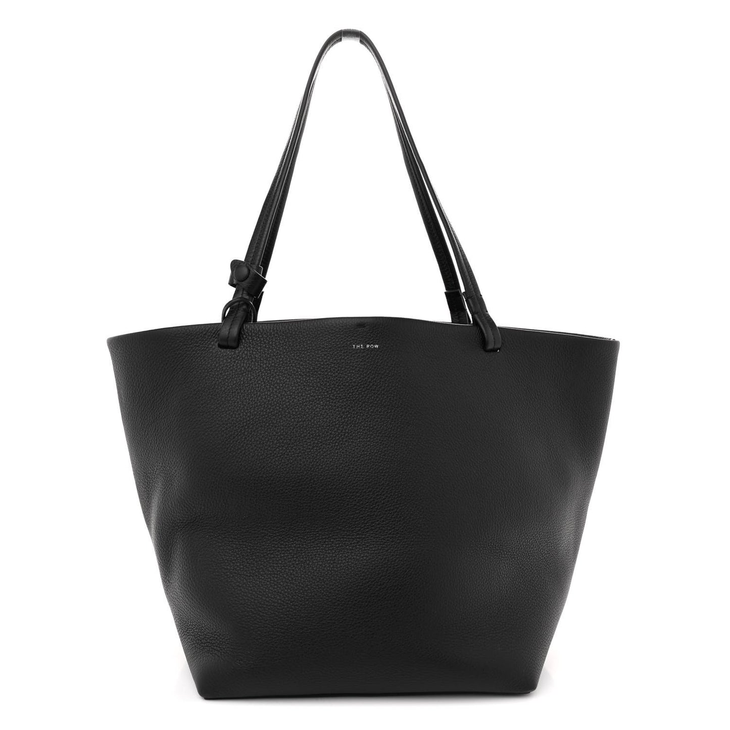 Grained Calfskin Park Tote Three Black