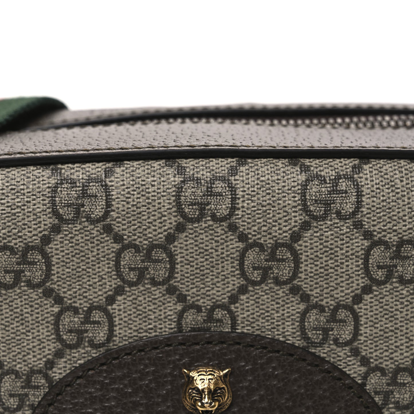 GG Supreme Monogram Web Neo Vintage Shoulder Bag Beige New Acero Crop