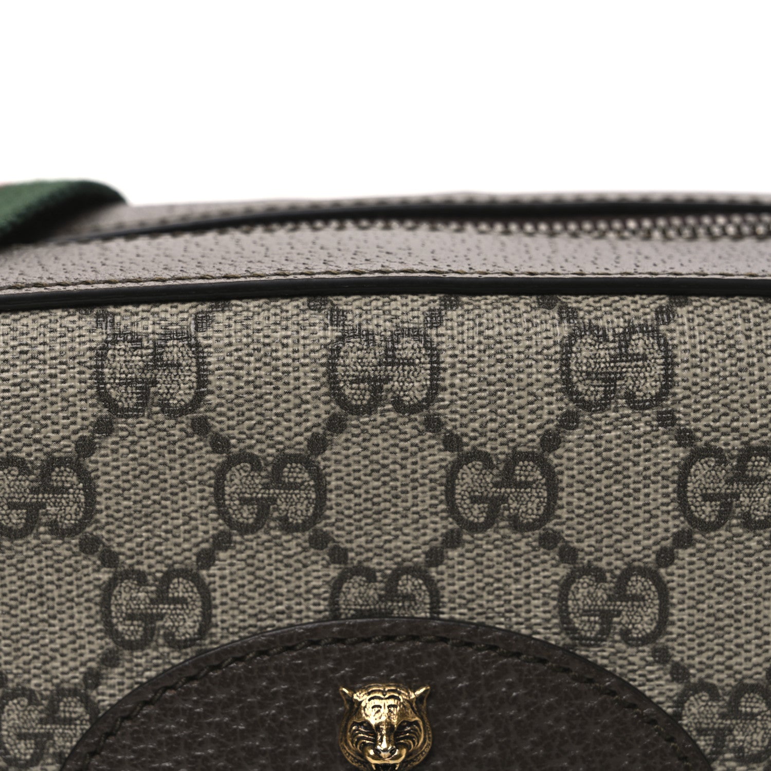 Gucci GG Supreme Monogram Web Neo Vintage Shoulder Bag Beige New Acero Crop 8 of 10