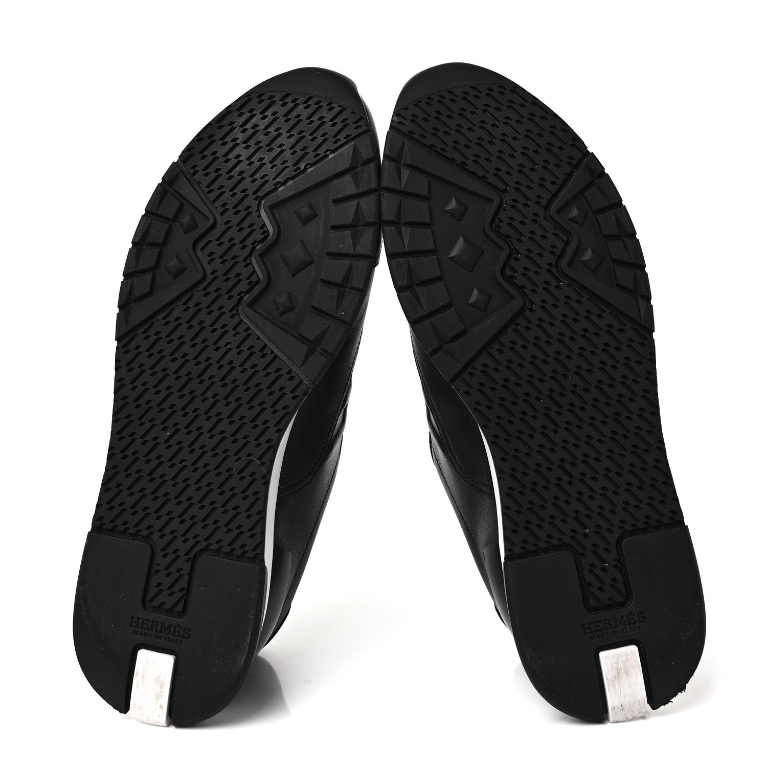 Hermes Calfskin Womens Trail Sneakers 39.5 Black 5 of 8