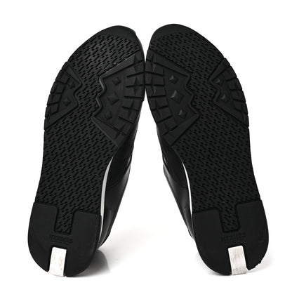 Hermes Calfskin Womens Trail Sneakers 39.5 Black 5 of 8