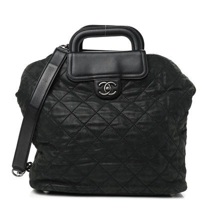 Chanel Iridescent Calfskin Quilted In The Mix Shopping Tote Black 1 of 9