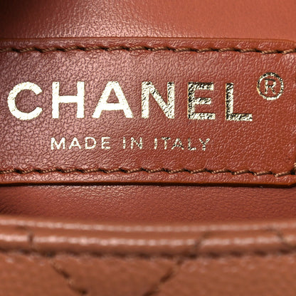 Chanel Caviar Quilted Mini Coco Handle Flap Brown 6 of 11