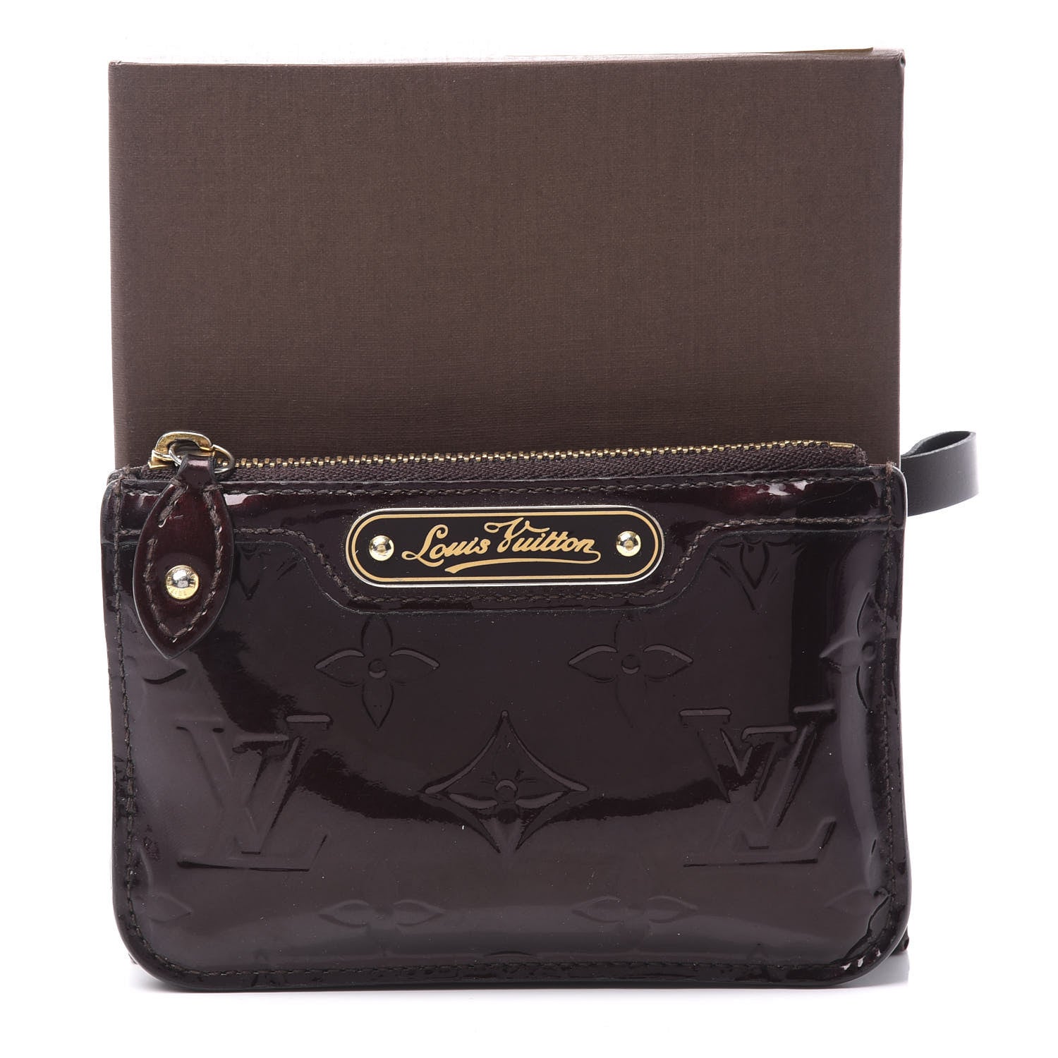 Louis Vuitton Vernis Key Pouch Amarante 8 of 8