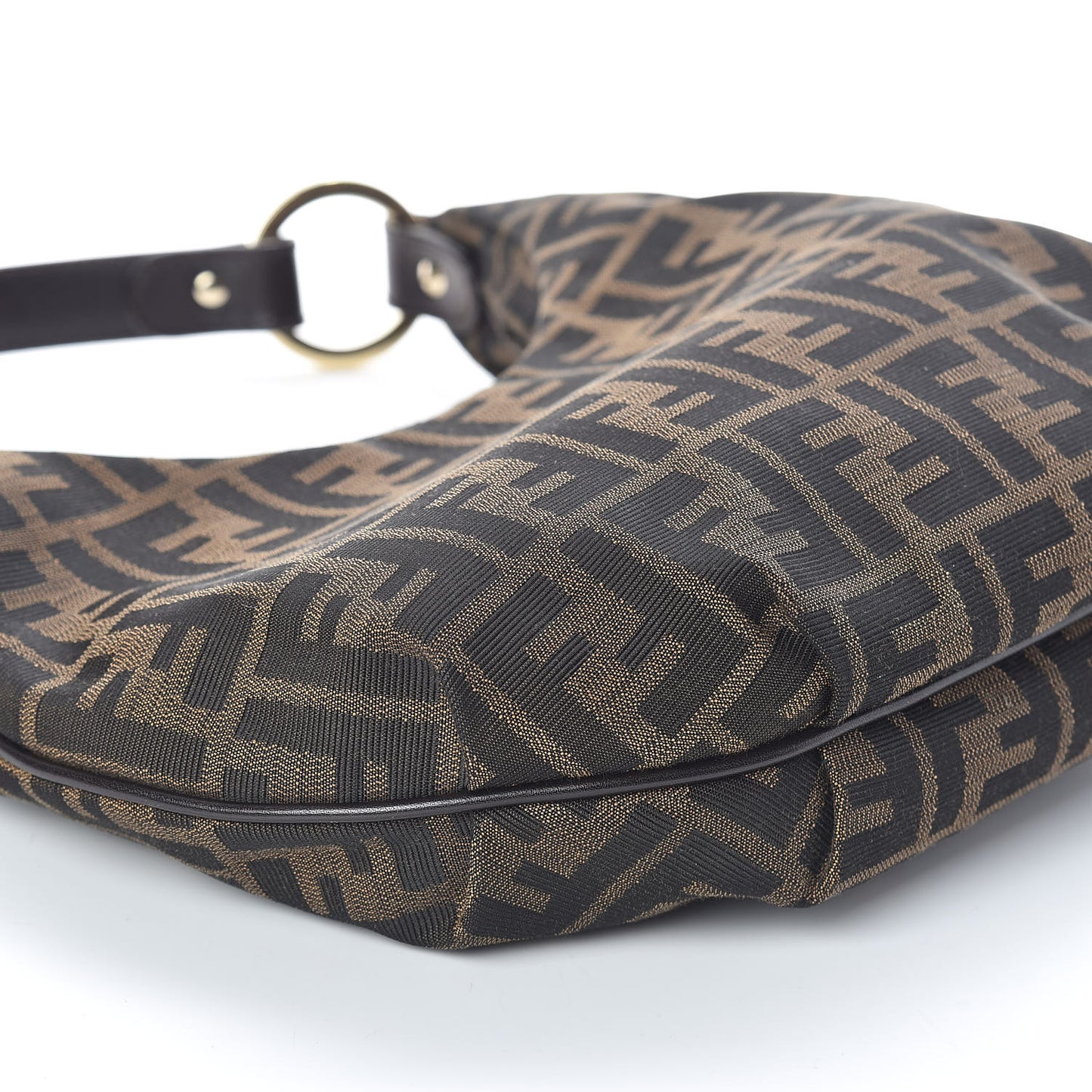 Zucca Cuoio Lucido Small Chef Hobo Tobacco Moro