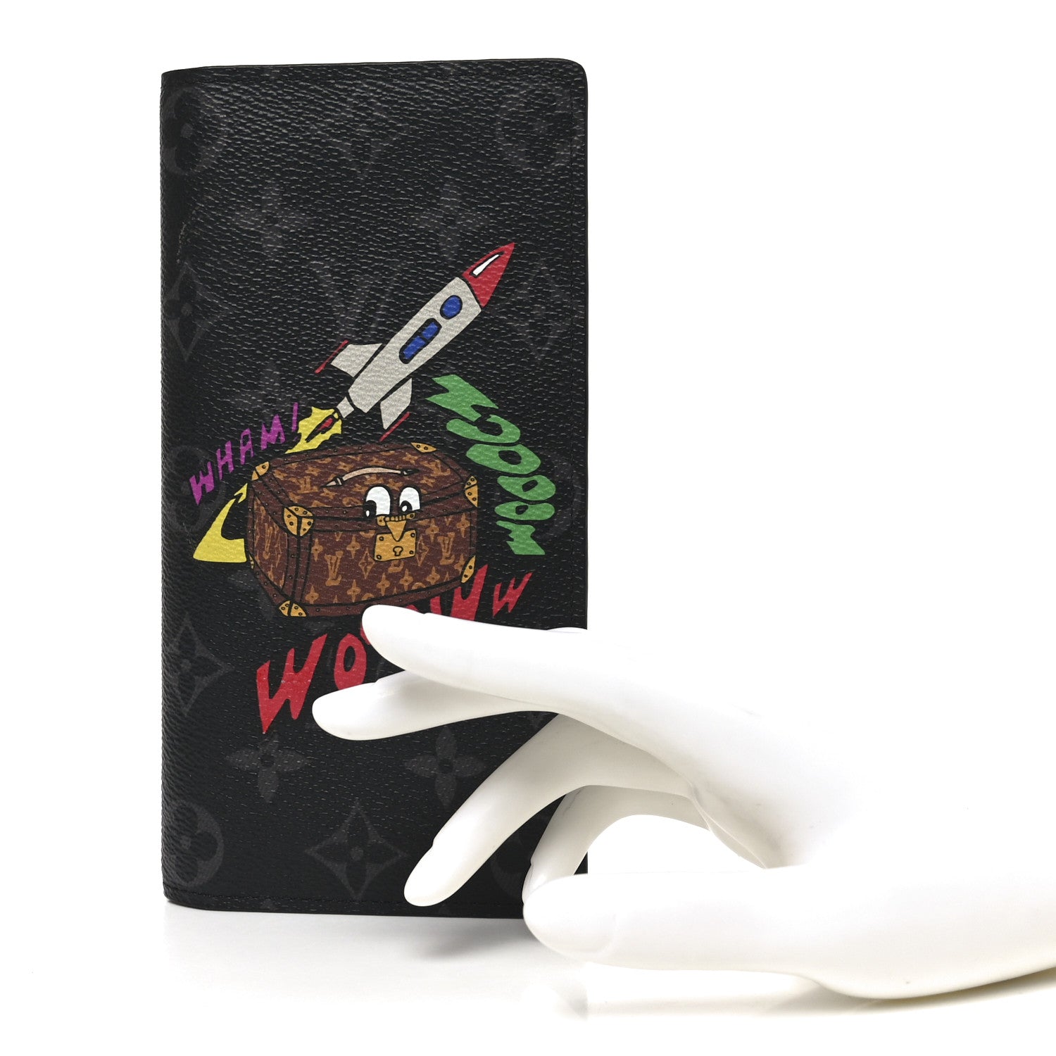 Louis Vuitton Monogram Eclipse Space Age Brazza Wallet 1812870