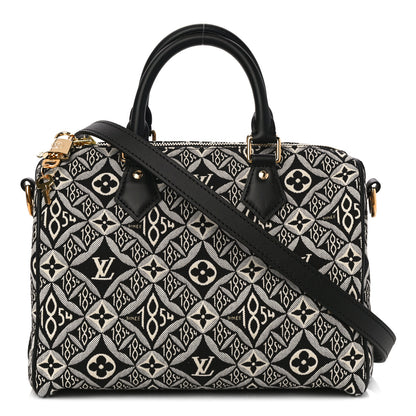 Louis Vuitton Jacquard Since 1854 Speedy Bandouliere 25 Black 1 of 9