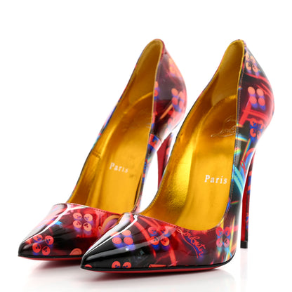 Christian Louboutin Patent Discolaser So Kate 120 Pumps 36.5 Multicolor 3 of 7