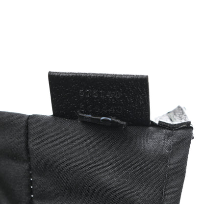 Gucci Patent Canvas Frame Logo Vertical Tote Black Crop 8 of 11